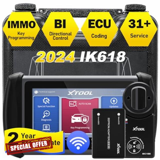 XTOOL IK618 Car Key Fob Programming Tool with KC100 Key Programmer ($300)