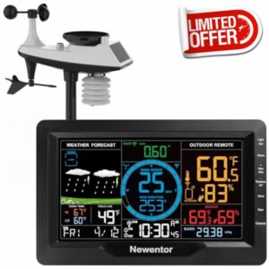 Newentor Weather Station with Rain Gauge and Wind Speed