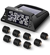 GUTA Trailer Tire Pressure Monitoring System, RV TPMS with 10 Sensors, 6 Alert Modes, Signal Boos...