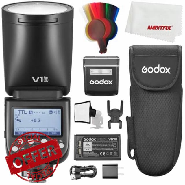 Godox V1S PRO V1PRO-S V1PRO TTL Round Head Camera Flash for Sony