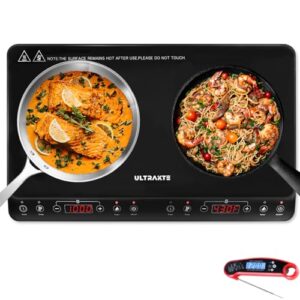 ULTRAKTE Portable Dual Induction Burner with Sensor Touch