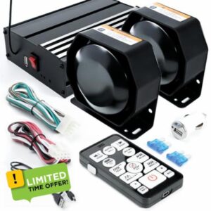 400W 12V 20 Tone Emergency Siren PA System