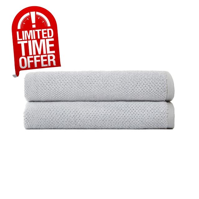 Cozy Earth Heathered Harbor Mist Bath Sheet