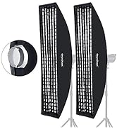 Godox Softbox Strip Honeycomb Grid Rectangular Softbox for Photo Strobe Studio Flash Softbox Bowe...