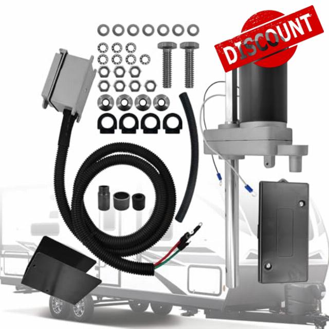 1824200100 Electric Powered Trailer Jack Kit for RV Trailer 12V 12