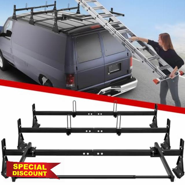 Van Ladder Roof Racks with Rear Roller