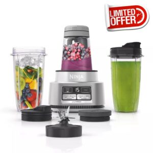 Ninja Foodi Smoothie Bowl Maker and Nutrient Extractor with smartTORQUE™ – 1200-Watt Motor