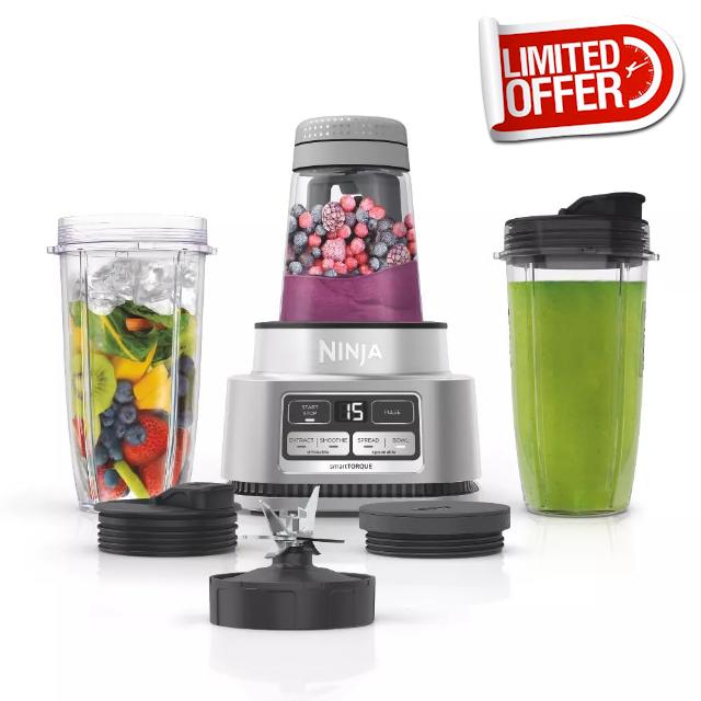 Ninja Foodi Smoothie Bowl Maker and Nutrient Extractor with smartTORQUE™ – 1200-Watt Motor