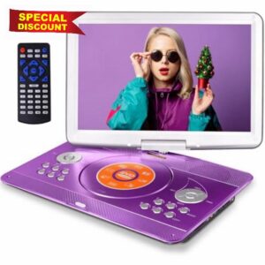 16.9'' Portable DVD Player with 14.1'' Large Swivel HD Screen