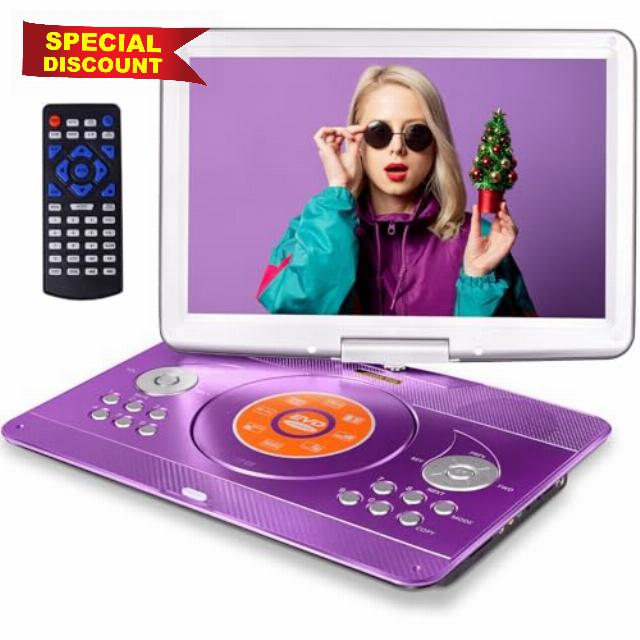 16.9'' Portable DVD Player with 14.1'' Large Swivel HD Screen