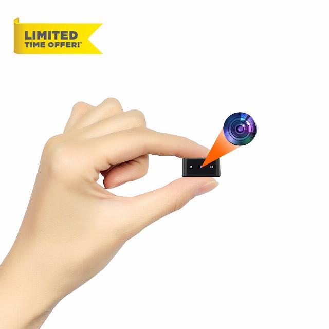 KUIYIXUE Mini Spy Camera Small Hidden Camera HD 1080P - Night Vision - No WiFi Required - Nanny Cam - Home/Office/Baby/Pet/Security Cameras