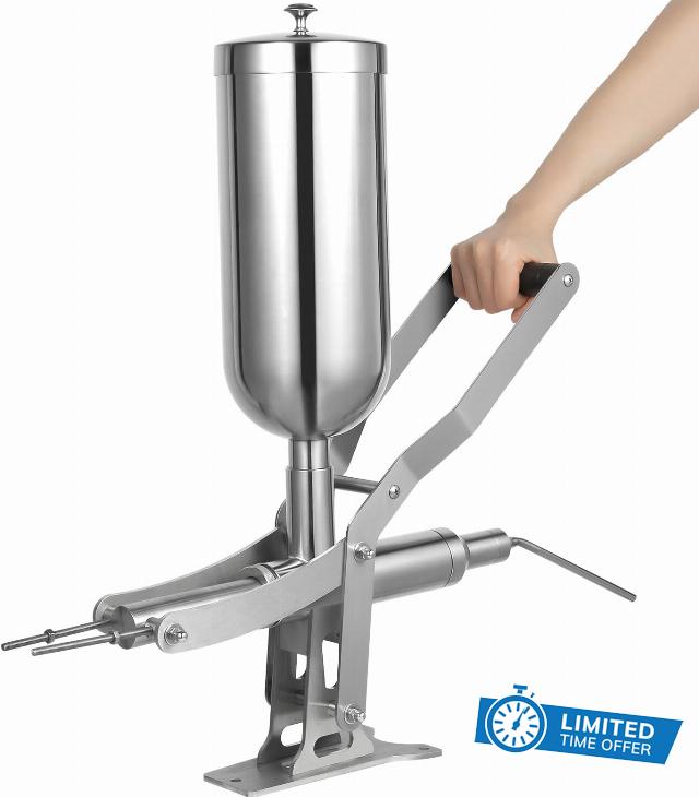 Stainless Steel 5L Commercial Churro Maker Latin Fruit Churro Jam Filling Machine Manual Spanish Doughnut Filler Machine
