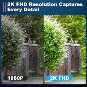 2K Battery Powered Indoor Camera/WiFi Camera for Home Security with AI Motion Detection