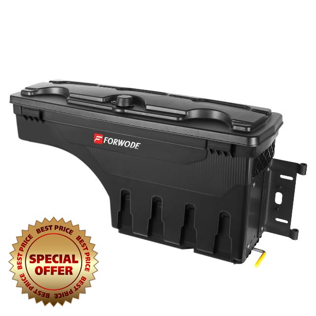 Truck Bed Storage Box Fits 2015-2024 Ford F-150 Passenger Side Lockable Truck Tool Box with Password Padlock