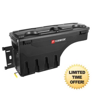 Truck Bed Storage Box Fits 2015-2024 Ford F-150 Driver Side Lockable Truck Tool Box with Password Padlock