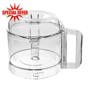 106458S Cutter Bowl Lid and 112203 Cutter Bowl Compatible with Robot Coupe R2 Food Processor