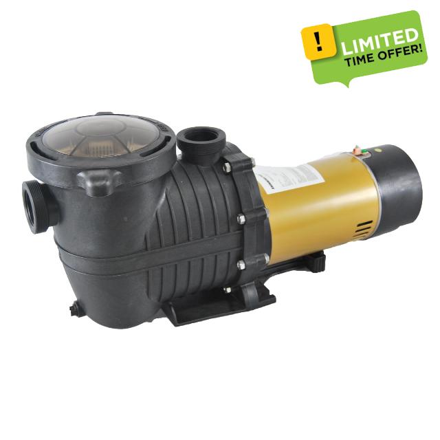 2.0HP Variable Two Speed In/Above Ground Pool Pump w/Power Cord for 115V Power Supply