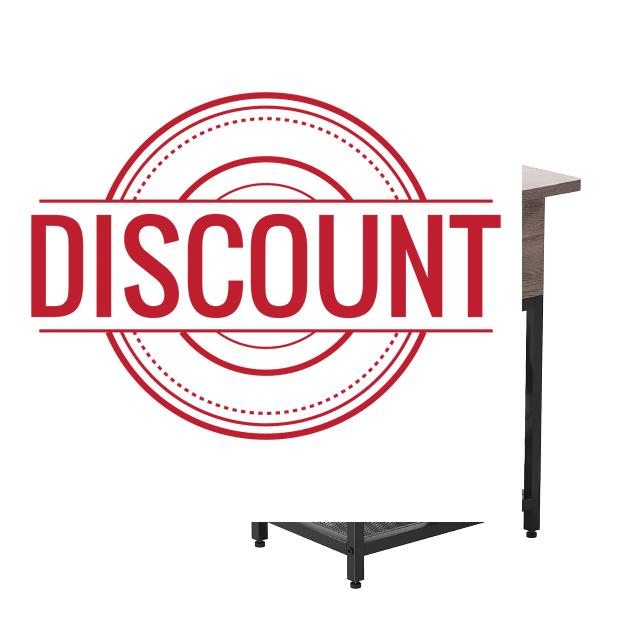 Set of 2 Nightstand/End Table/Side Table/Bedside Table with Charging Station Drawers - Narrow Small Side Table for Small Spaces - Greige