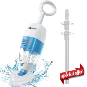 （2024 Upgraded Handheld Pool Vacuum with Telescopic Pole