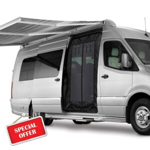 Sliding Door Closure Bug Screen Compatible with 2007-2024 Mercedes-Benz Sprinter Van High Roof
