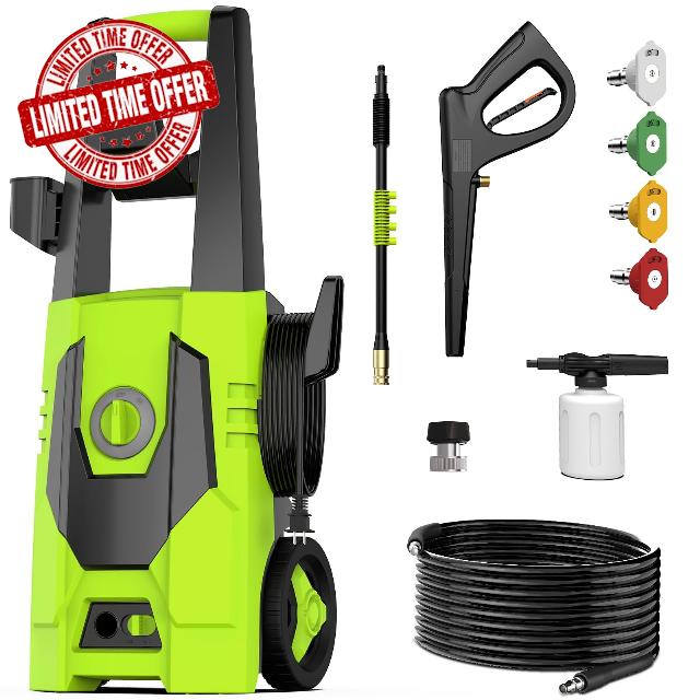 AgiiMan Electric Pressure Washer - 4800PSI Max 3.2 GPM Power Washer with 35FT Power Cord