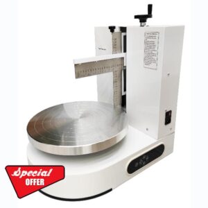 110V Electric Cake Decorating Machine Electric Cake Cream Spreading Machine Commercial Cake Decorating Coating machine White for 4-12 inch Cake