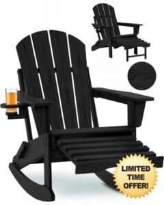 4-in-1 Multifunctional Folding Adirondack Rocking Chair
