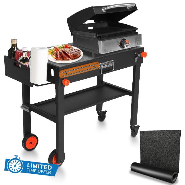 Outdoor Grill Cart with Wheels