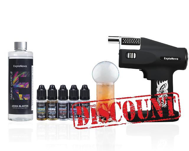 5-Flavour Aroma Blaster Cocktail Bubble Smoke Gun