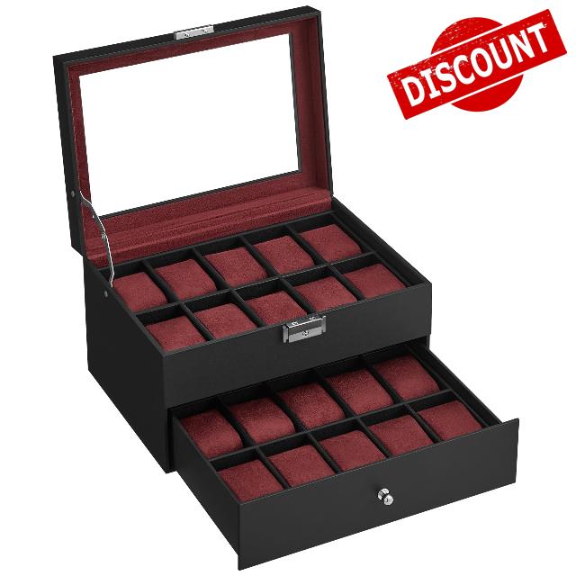 SONGMICS Watch Box