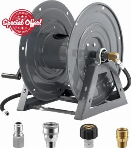 M MINGLE Pressure Washer Hose Reel 300ft