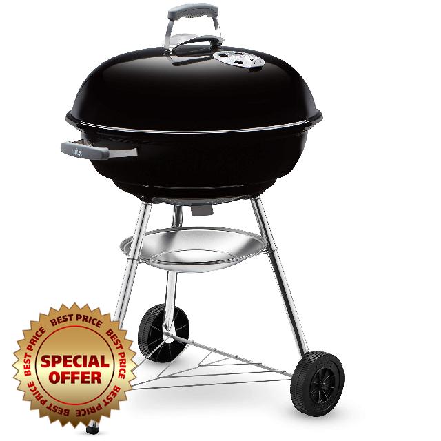 Weber Compact Kettle Charcoal Grill Barbecue