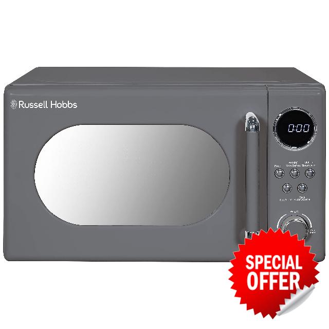 Russell Hobbs RHM2044G Retro 20 Litre Grey Digital Microwave