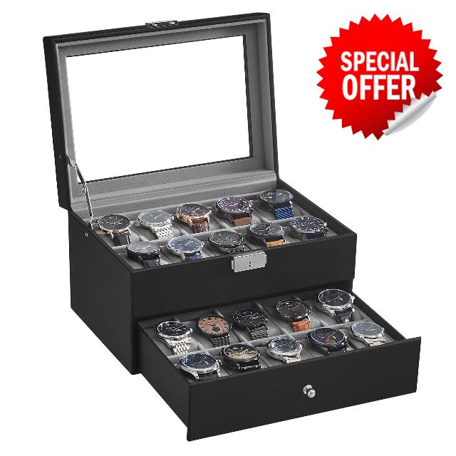 SONGMICS Watch Box