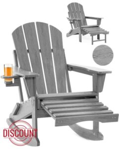 4-in-1 Multifunctional Folding Adirondack Rocking Chair