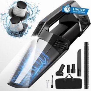Handheld Vacuum Cordless Portable Car Vacuum with LED Light