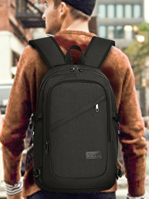 Kono Travel Laptop Backpack 15.6 inch School Backpack Bag College Rucksack