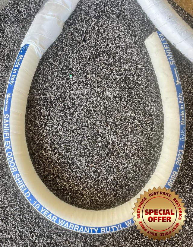 Saniflex No-Odor Sanitation Hose I.D. 1.5" (5'