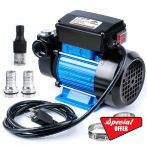TIGEROAR Oil Transfer Pump 110V Electric Oil Pump Fuel Transfer Pump 18 GPM Kerosene Biodiesel Diesel Transfer Pump Electric Fuel Pump