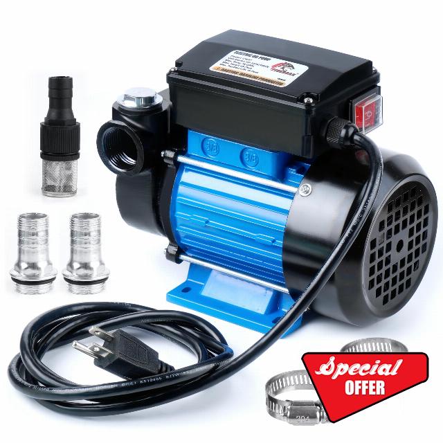 TIGEROAR Oil Transfer Pump 110V Electric Oil Pump Fuel Transfer Pump 18 GPM Kerosene Biodiesel Diesel Transfer Pump Electric Fuel Pump