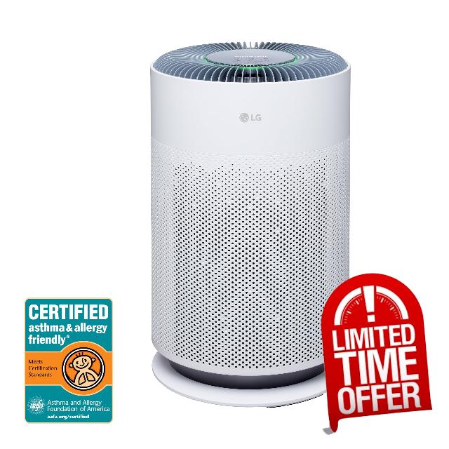 LG PuriCare 360 Air Purifier with NanoFiber True HEPA 3-Step Filtration