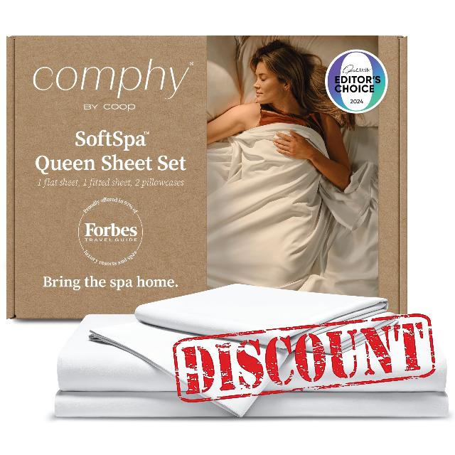 Comphy by Coop SoftSpa Bed Sheet Set of 4 Pieces