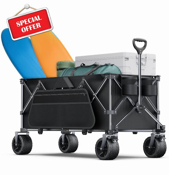 440Lbs Collapsible Lounge Wagon Cart