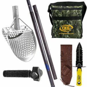 CKG Sand Scoop for Metal Detecting Stainless Steel Beach Shovel