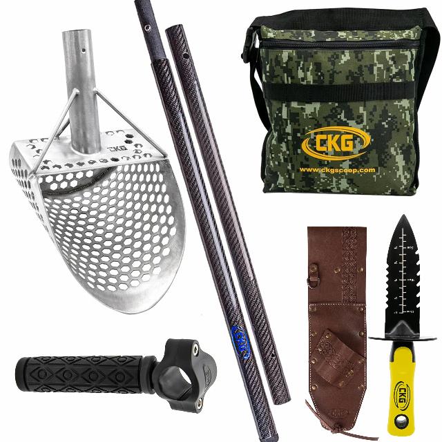 CKG Sand Scoop for Metal Detecting Stainless Steel Beach Shovel