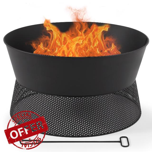 VonHaus Fire Pit – Firepit for Outdoor