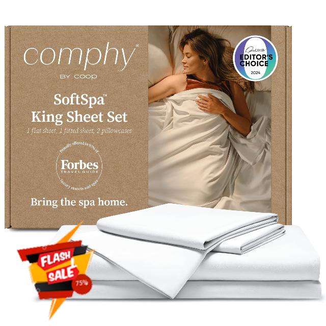 Comphy by Coop SoftSpa Bed Sheet Set of 4 Pieces