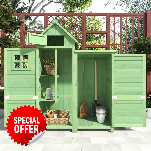 Aptliton 3.9x5.7FT Tool Shed