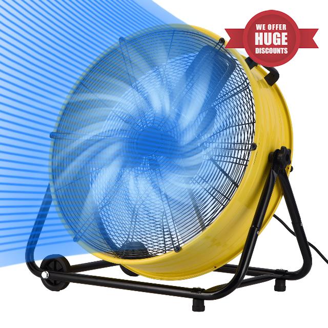 24IN 9600CFM Floor Industrial Drum Fan