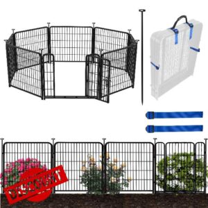 ADAVIN 32in(H) Garden Fence with Low Threshold Gate